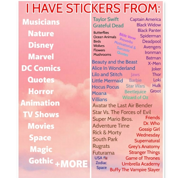 10/$10 CORALINE Waterproof Sticker Doll quote - Picture 4 of 7